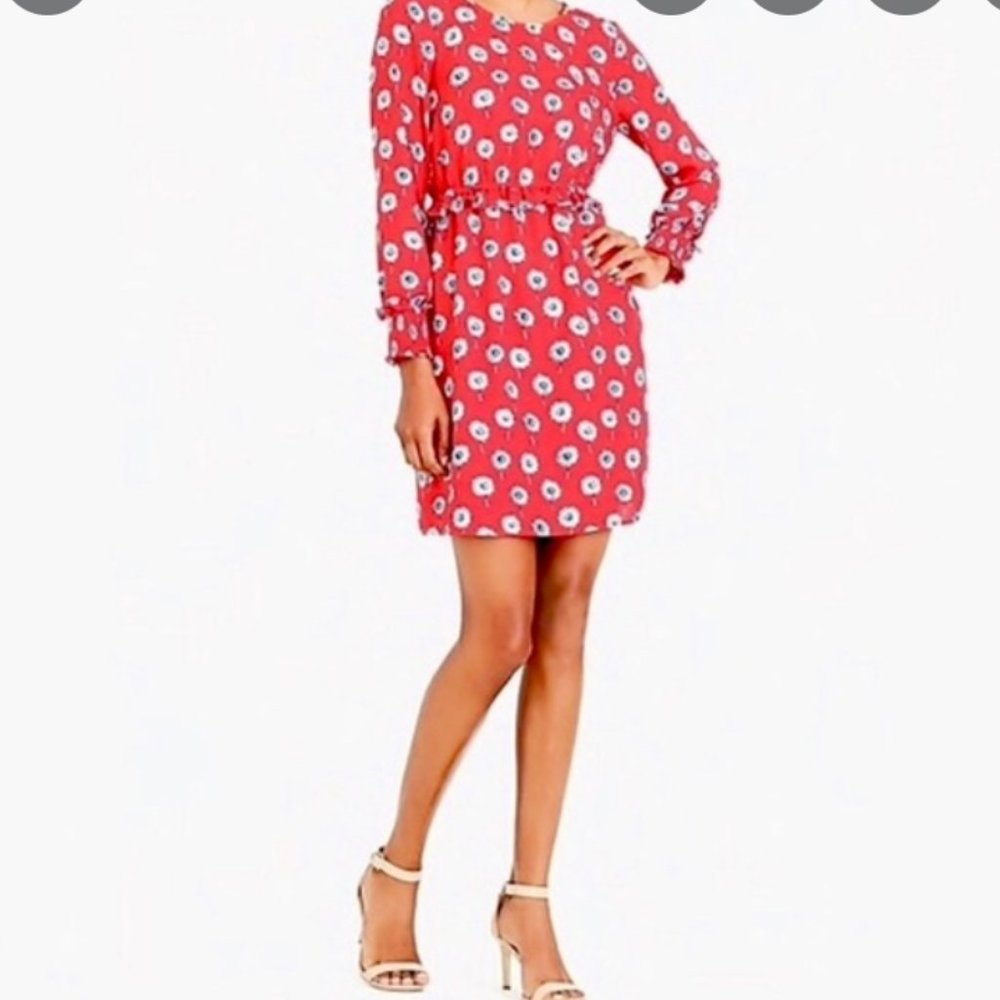 J. Crew Factory Longfellow Floral Lined Ruffle Smocked Dress
